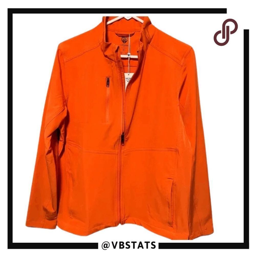 Graham Luxe Men's Kash Heather Jacket Orange Size Medium‎